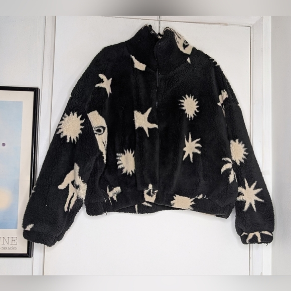 URBAN OUTFITTERS🪬 Olivia Printed Sherpa Jacket - Picture 5 of 10